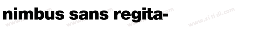 nimbus sans regita字体转换